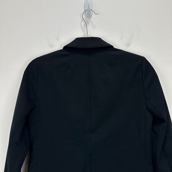 J.Crew Cotton Blend Two Button Blazer Preppy Black Classic Notch Collar US 0 NWT - Picture 14 of 14